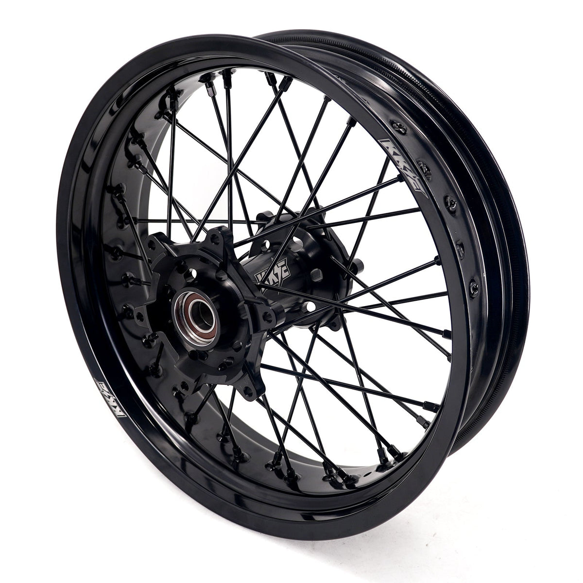 KKE 3.5*17'' & 4.25*17'' Supermoto Wheels Rims Fit STARK VARG MX EX Electric Dirt Bike All Black - Pinned Electric