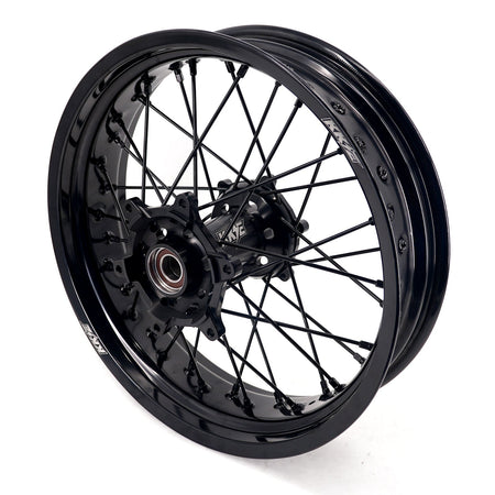 KKE 3.5*17'' & 4.25*17'' Supermoto Wheels Rims Fit STARK VARG MX EX Electric Dirt Bike All Black - Pinned Electric