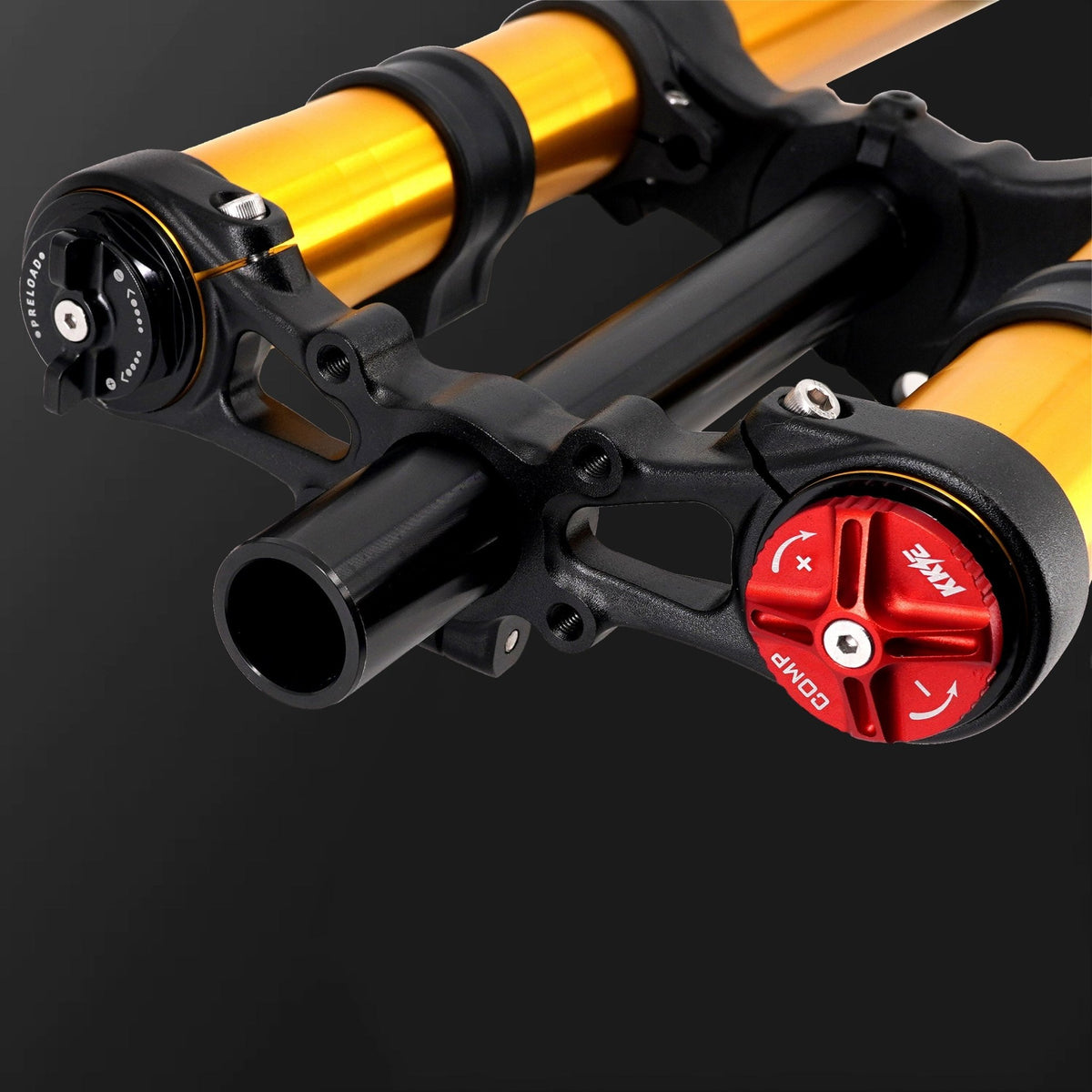 KKE 35MM Upgraded 5.5 Version Front Suspension Fork Fit Surron Light Bee, E-Ride Pro-SS, Talaria Sting MX3/MX4/R (Collective) - Pinned Electric