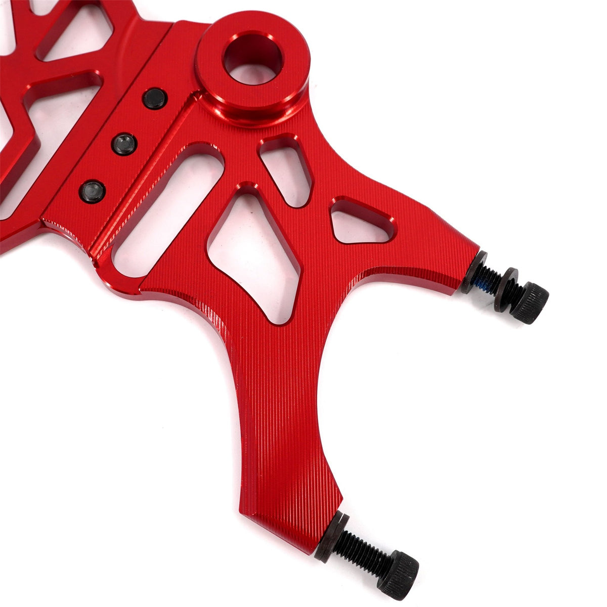KKE Aluminum Rear Brake Disc Guard Fit Rawrr Mantis, Mantis X Red and Black (Collective) - Pinned Electric