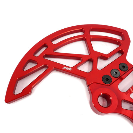 KKE Aluminum Rear Brake Disc Guard Fit Rawrr Mantis, Mantis X Red and Black (Collective) - Pinned Electric