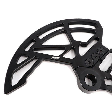 KKE Aluminum Rear Brake Disc Guard Fit Rawrr Mantis, Mantis X Red and Black (Collective) - Pinned Electric