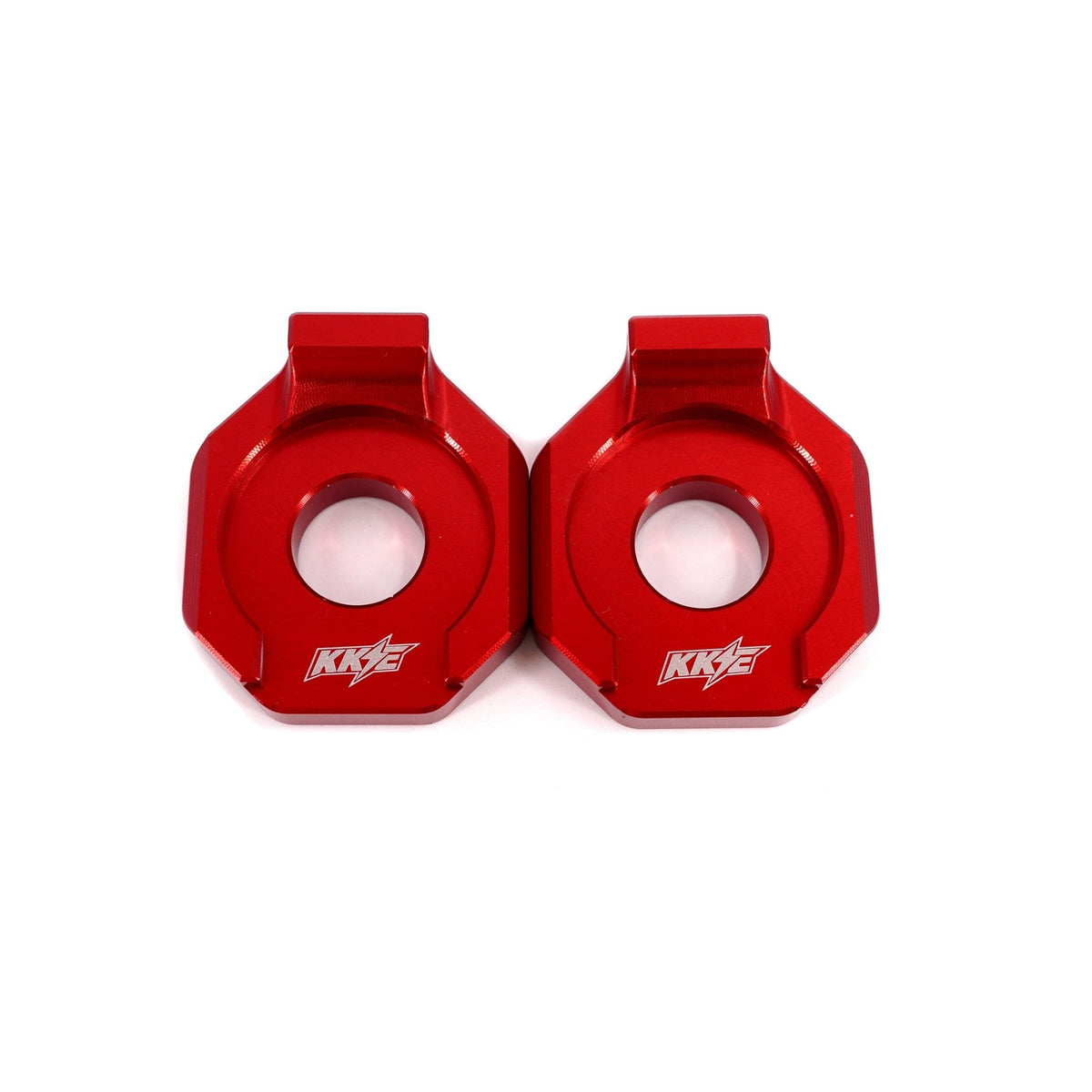 KKE Axle Chain Adjuster Blocks Fit Rawrr Mantis, Mantis X Black and Red - Pinned Electric