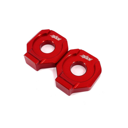 KKE Axle Chain Adjuster Blocks Fit Rawrr Mantis, Mantis X Black and Red - Pinned Electric