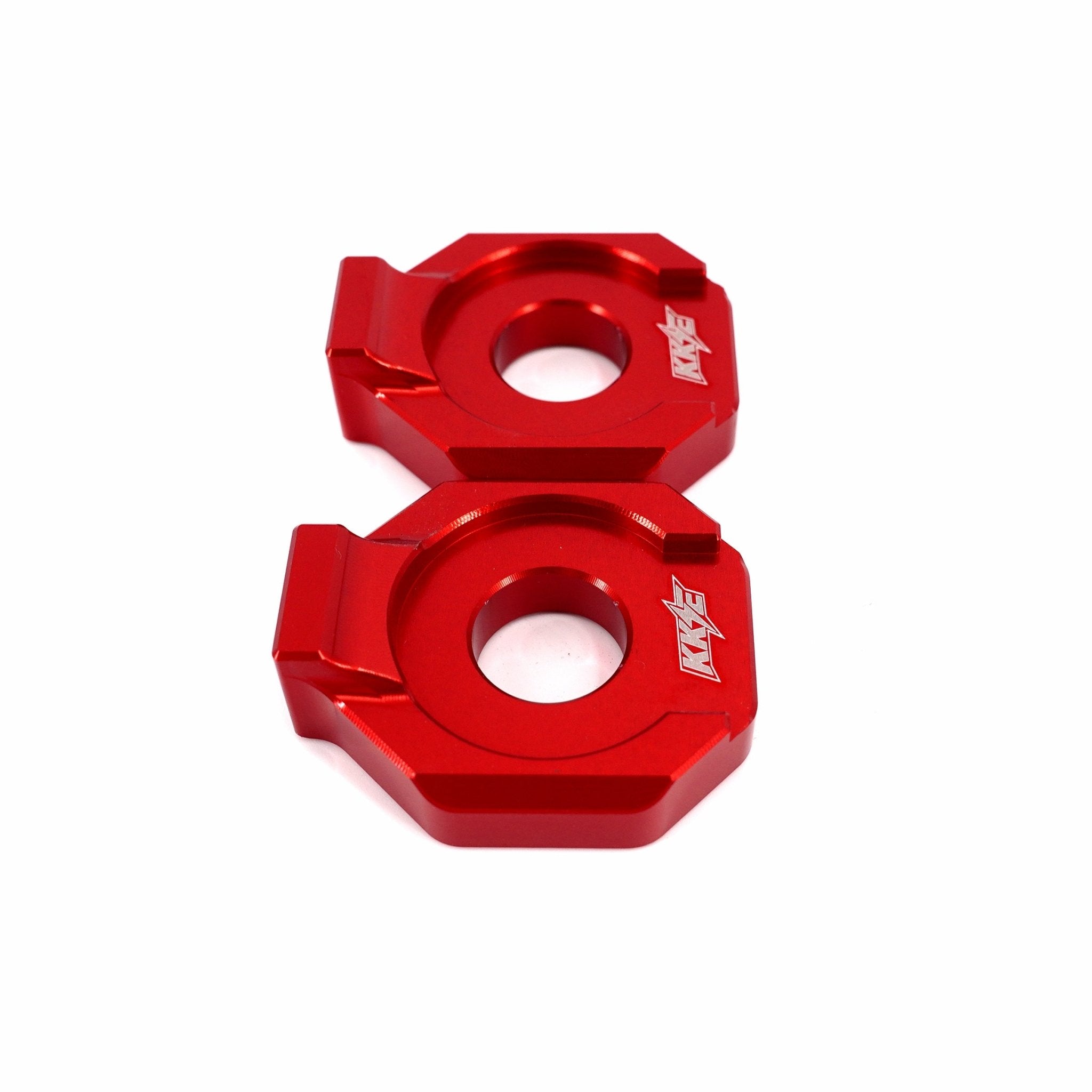 KKE Axle Chain Adjuster Blocks Fit Rawrr Mantis, Mantis X Black and Red - Pinned Electric