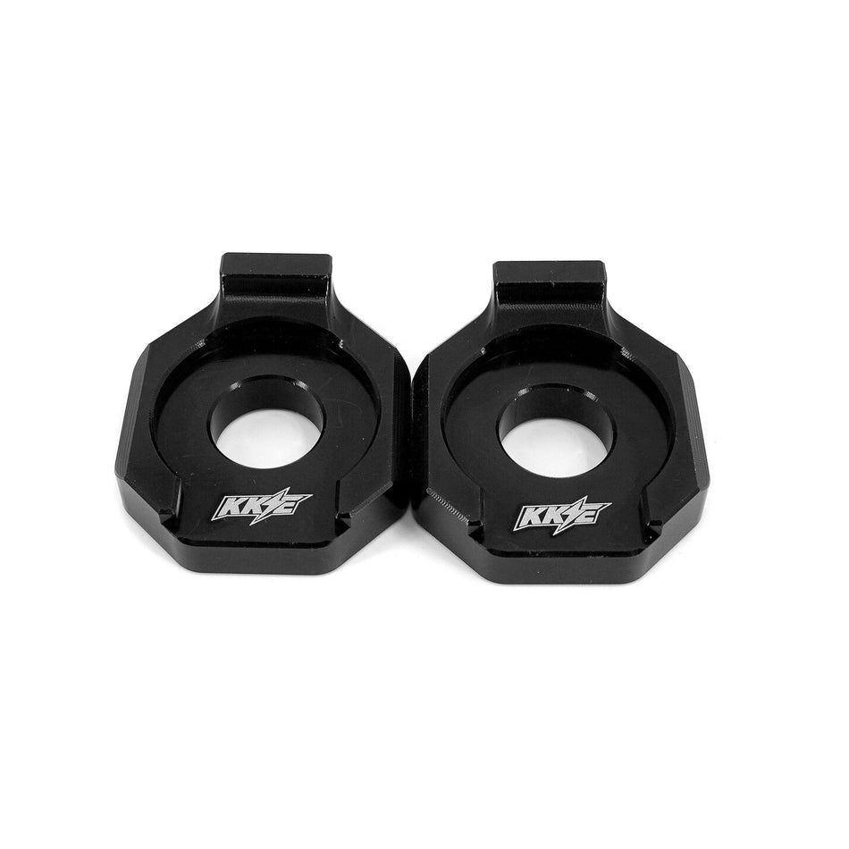 KKE Axle Chain Adjuster Blocks Fit Rawrr Mantis, Mantis X Black and Red - Pinned Electric