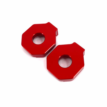 KKE Axle Chain Adjuster Blocks Fit Rawrr Mantis, Mantis X Black and Red - Pinned Electric