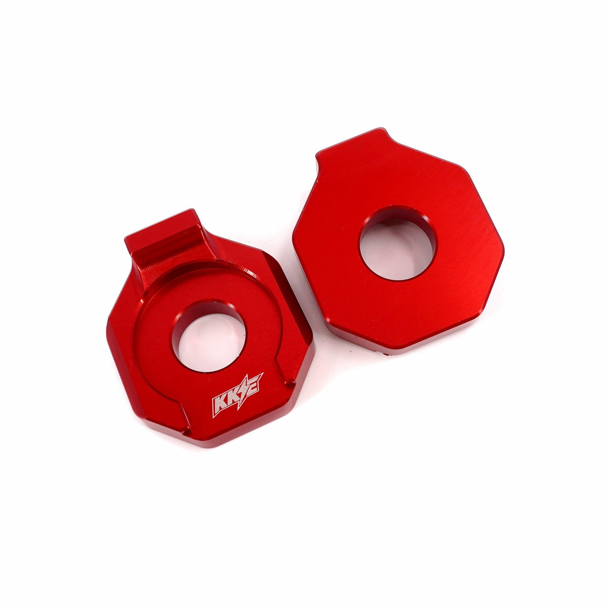 KKE Axle Chain Adjuster Blocks Fit Rawrr Mantis, Mantis X Black and Red - Pinned Electric