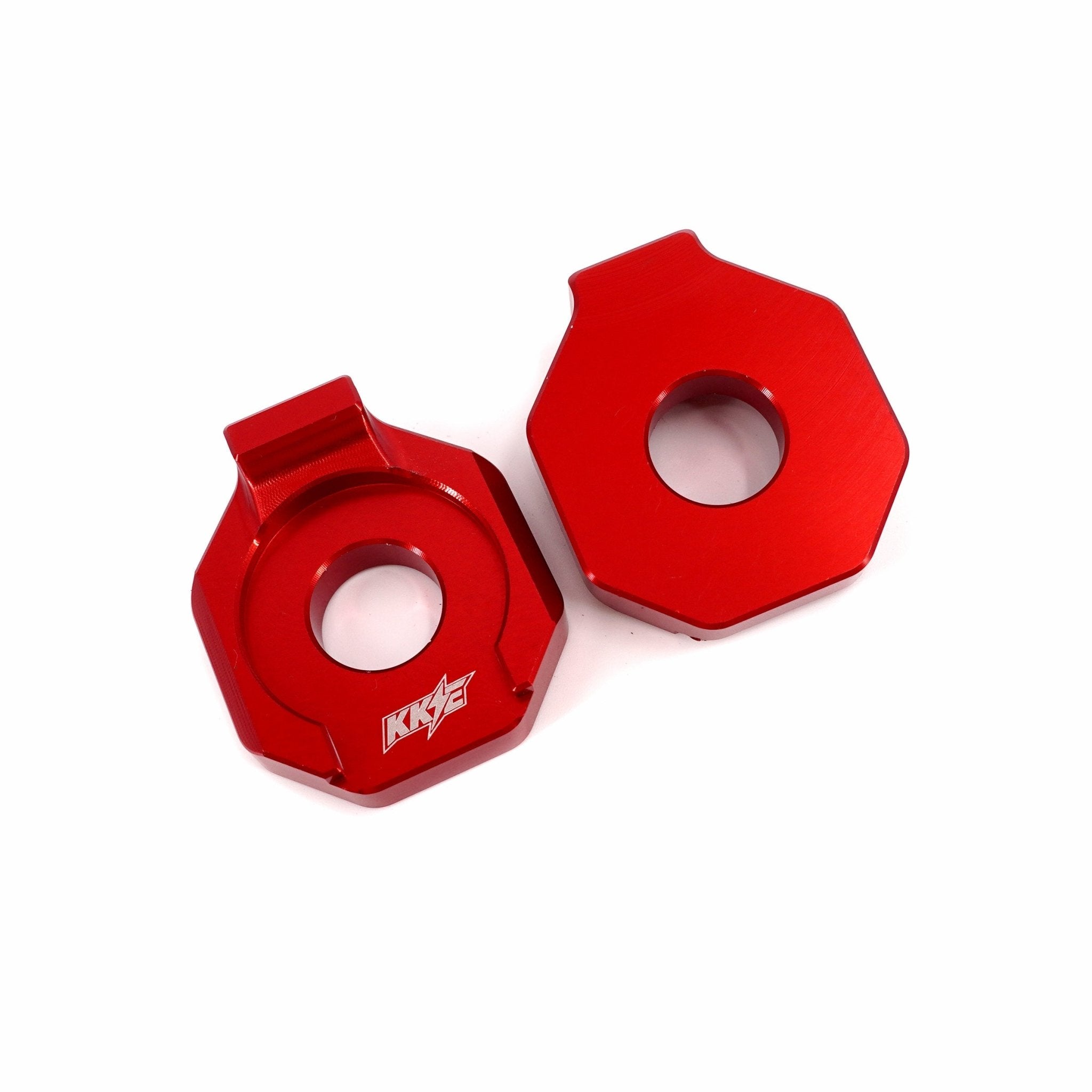 KKE Axle Chain Adjuster Blocks Fit Rawrr Mantis, Mantis X Black and Red - Pinned Electric