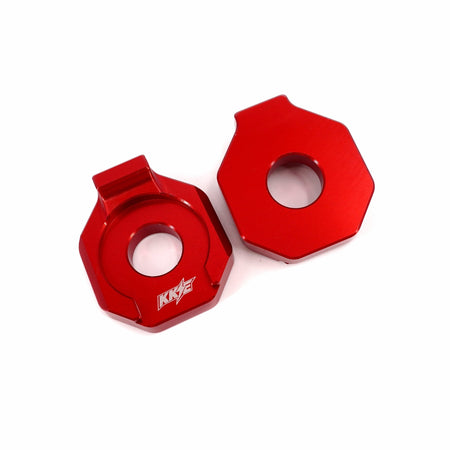 KKE Axle Chain Adjuster Blocks Fit Rawrr Mantis, Mantis X Black and Red - Pinned Electric