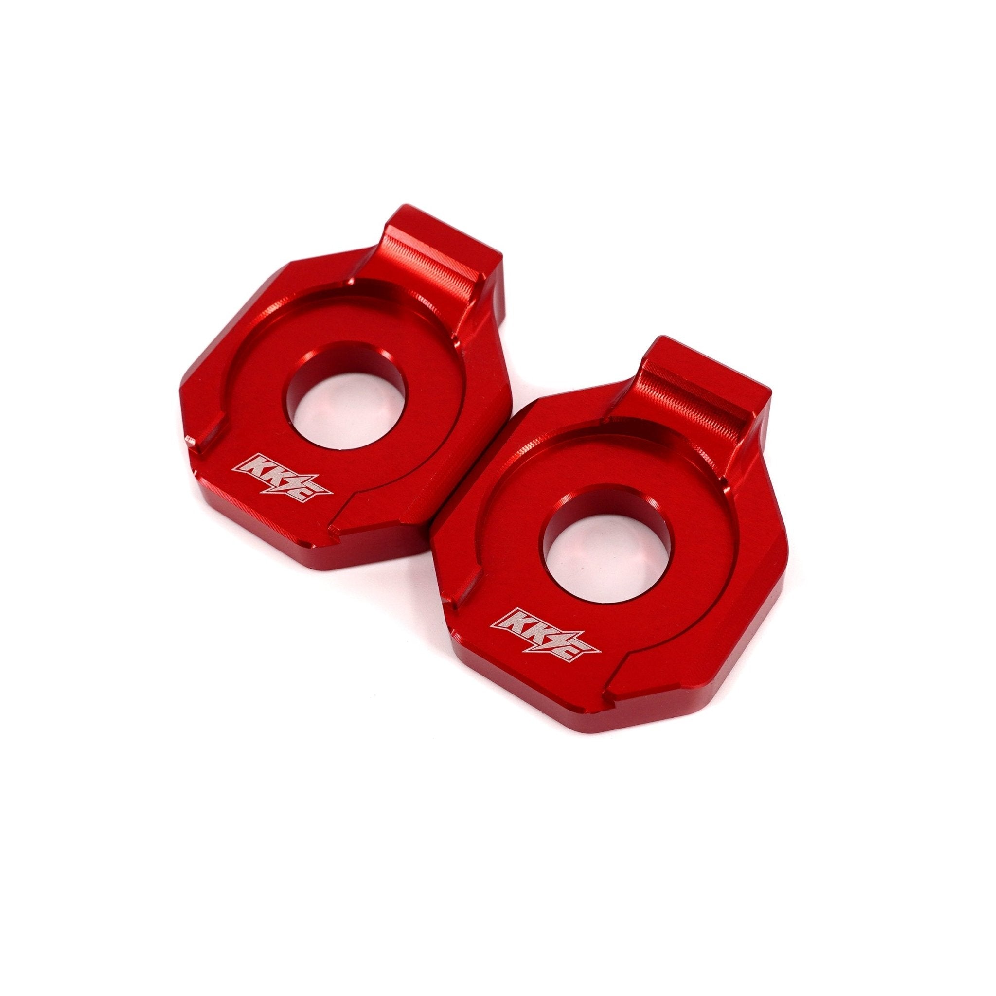 KKE Axle Chain Adjuster Blocks Fit Rawrr Mantis, Mantis X Black and Red - Pinned Electric