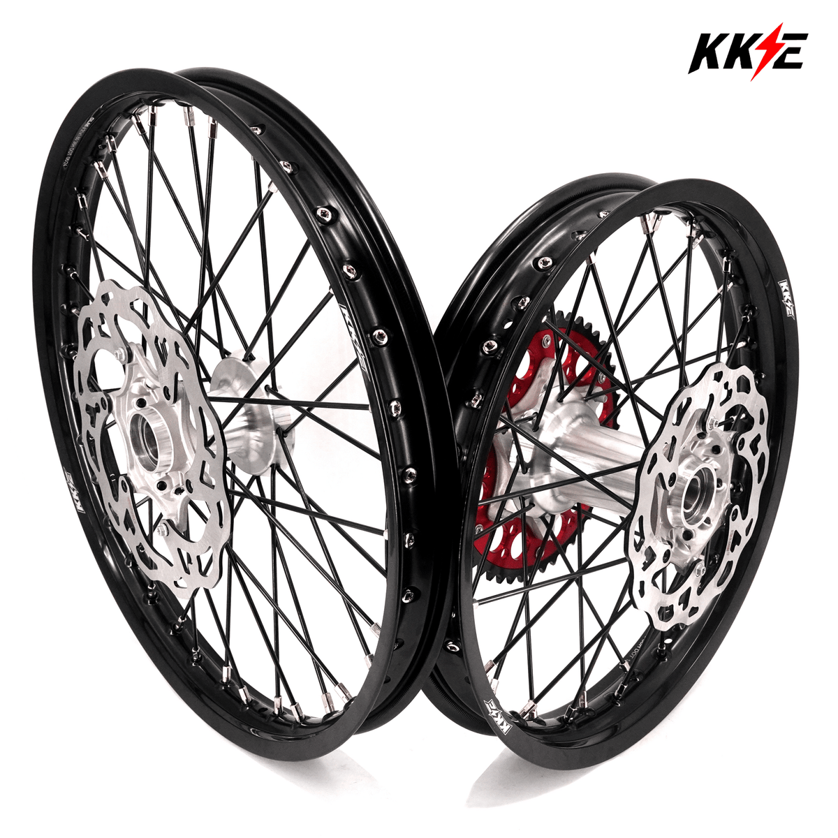KKE Enduro 1.6*21" & 2.15*18" Cast Hub Electric Dirtbike Alloy Wheels Rims Fit STARK VARG MX EX - Pinned Electric