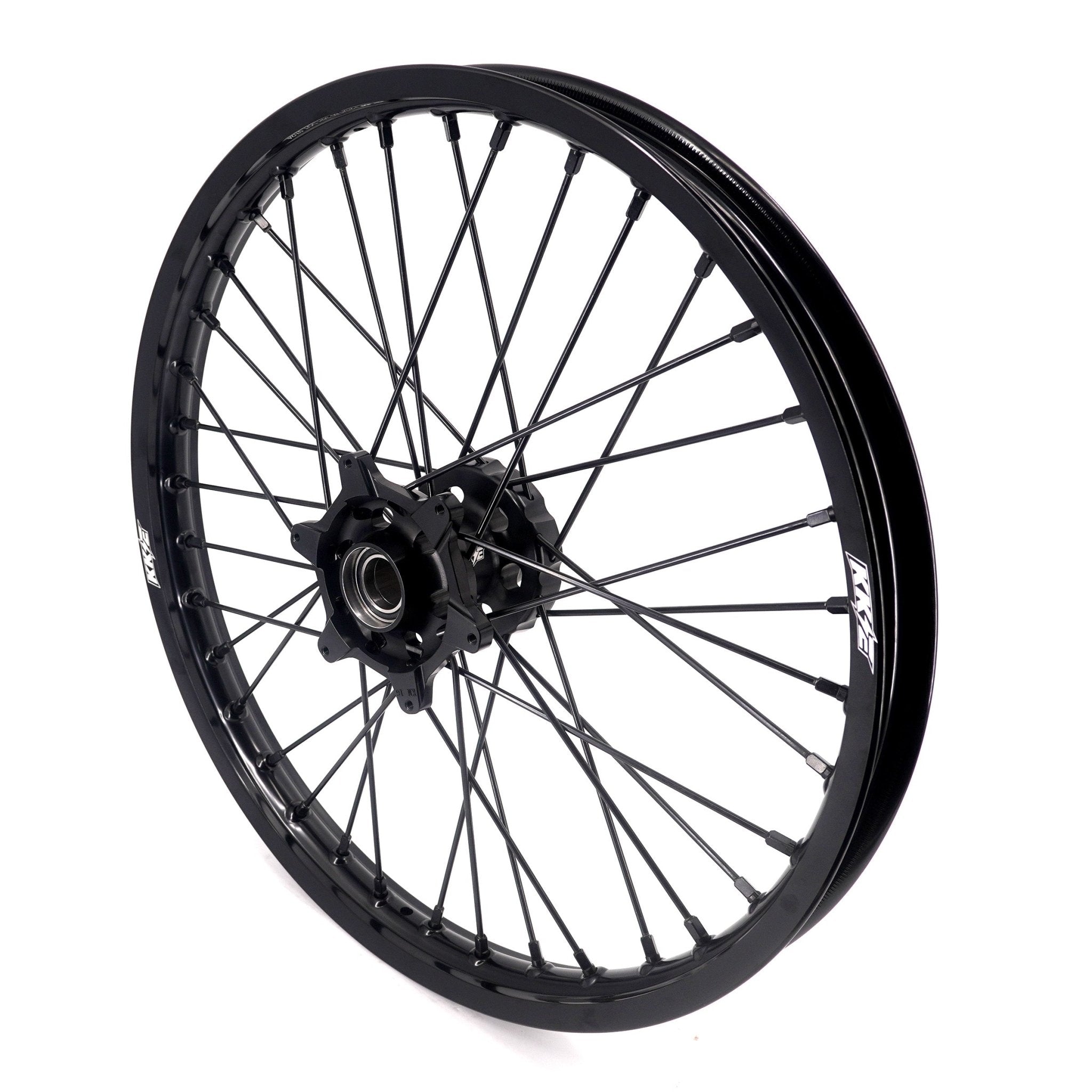 KKE Enduro 1.6*21" & 2.15*18" CNC Hub Electric Dirtbike Alloy Wheels Rims Fit STARK VARG MX EX All Black - Pinned Electric
