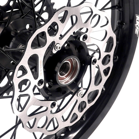 KKE Enduro 1.6*21" & 2.15*18" CNC Hub Electric Dirtbike Alloy Wheels Rims Fit STARK VARG MX EX All Black - Pinned Electric
