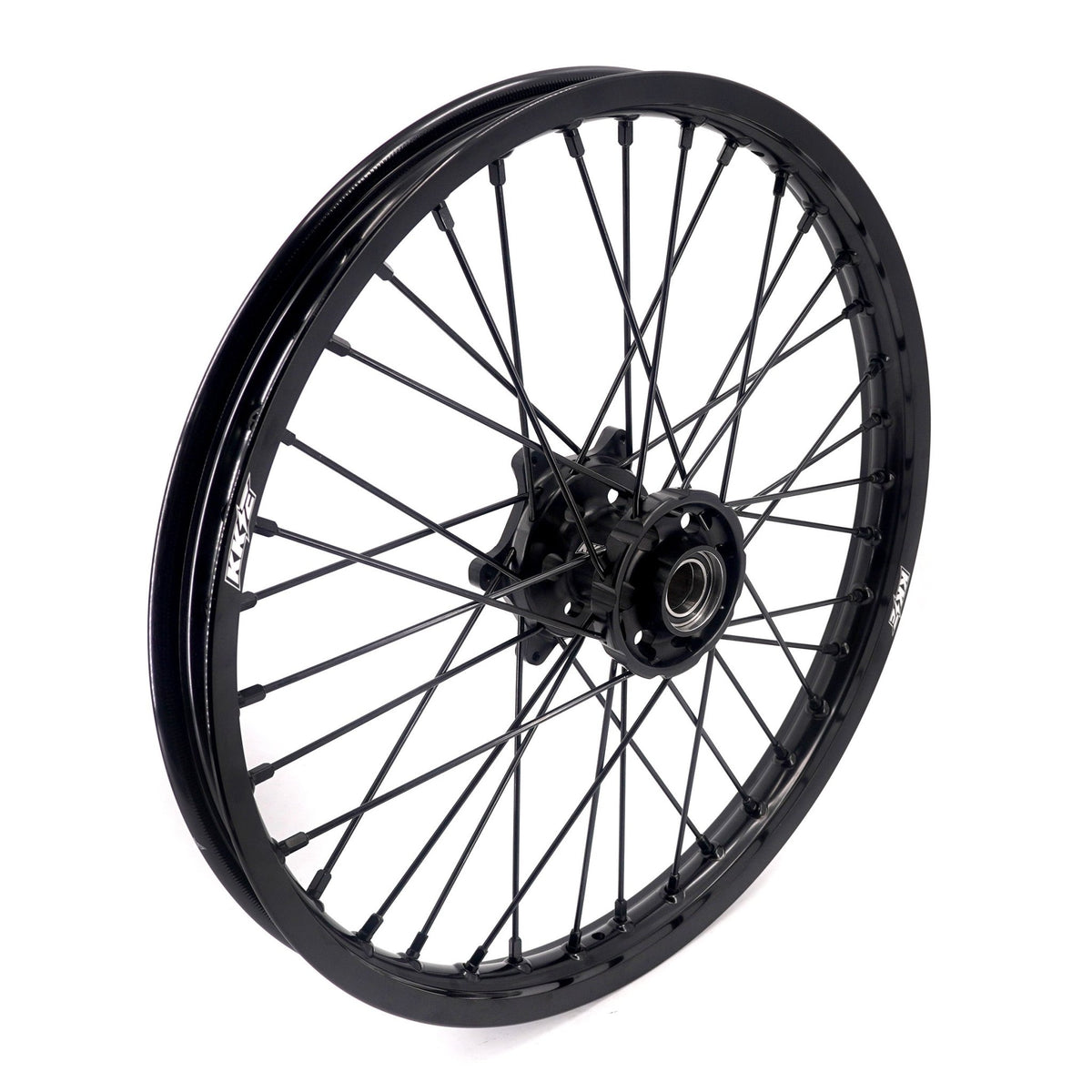 KKE Enduro 1.6*21" & 2.15*18" CNC Hub Electric Dirtbike Alloy Wheels Rims Fit STARK VARG MX EX All Black - Pinned Electric