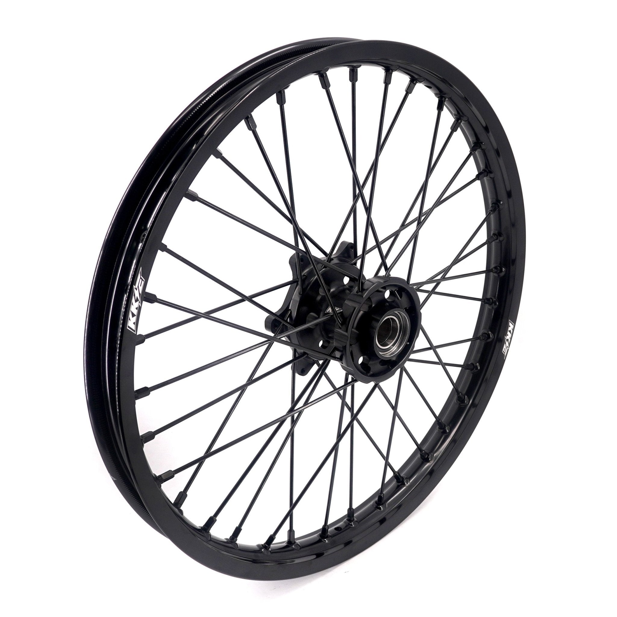 KKE Enduro 1.6*21" & 2.15*18" CNC Hub Electric Dirtbike Alloy Wheels Rims Fit STARK VARG MX EX All Black - Pinned Electric