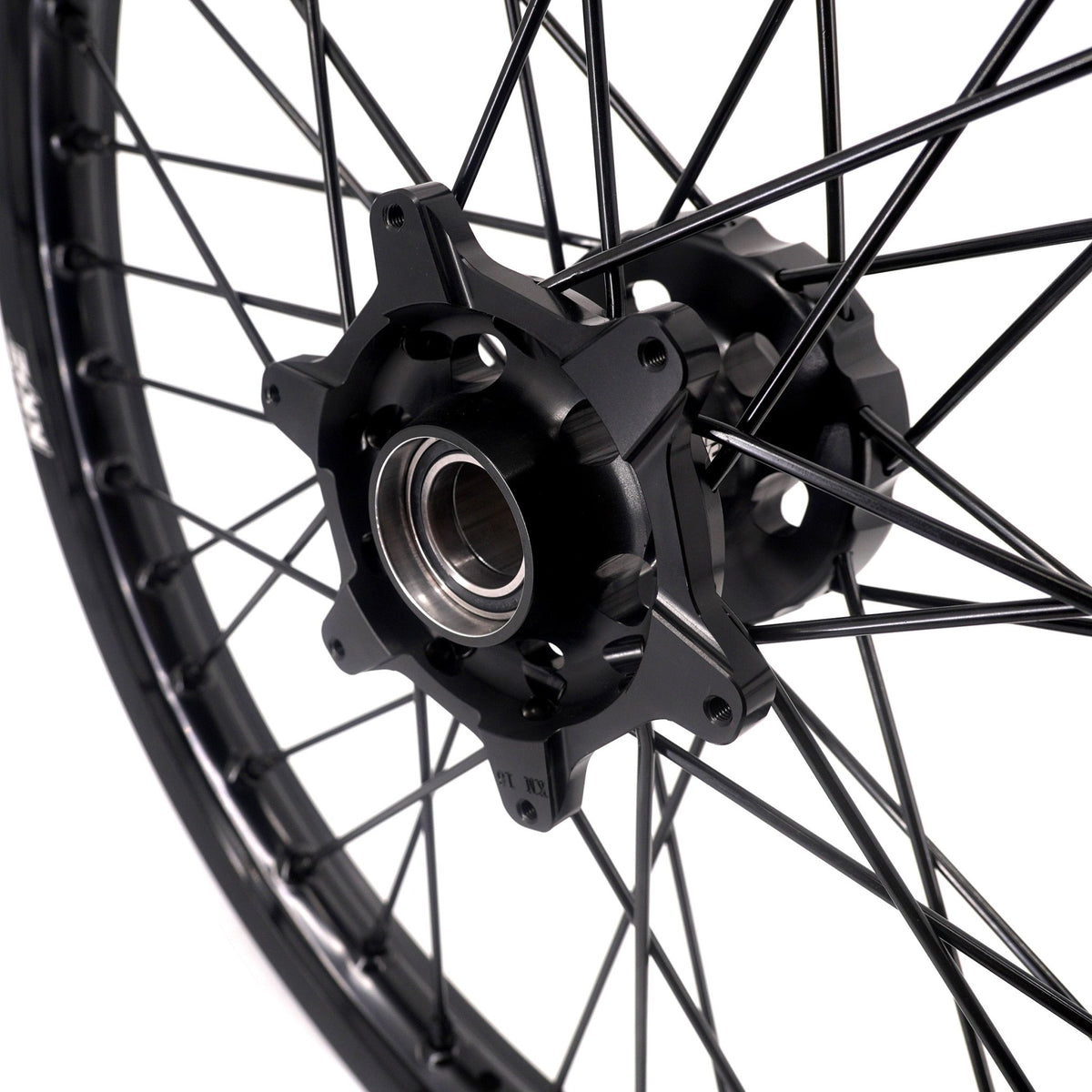 KKE Enduro 1.6*21" & 2.15*18" CNC Hub Electric Dirtbike Alloy Wheels Rims Fit STARK VARG MX EX All Black - Pinned Electric
