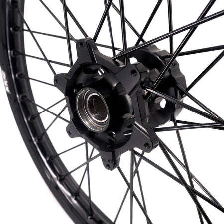 KKE Enduro 1.6*21" & 2.15*18" CNC Hub Electric Dirtbike Alloy Wheels Rims Fit STARK VARG MX EX All Black - Pinned Electric