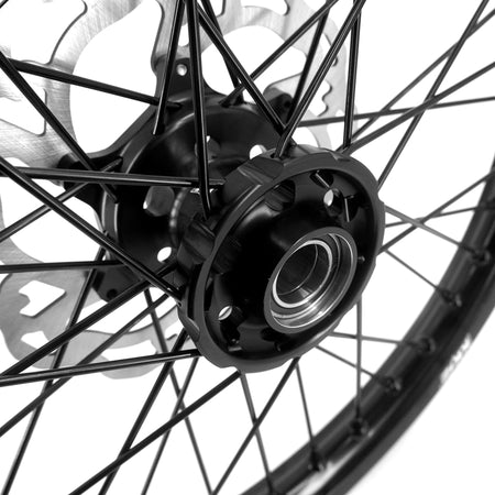 KKE Enduro 1.6*21" & 2.15*18" CNC Hub Electric Dirtbike Alloy Wheels Rims Fit STARK VARG MX EX All Black - Pinned Electric