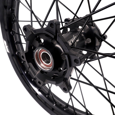 KKE Enduro 1.6*21" & 2.15*18" CNC Hub Electric Dirtbike Alloy Wheels Rims Fit STARK VARG MX EX All Black - Pinned Electric