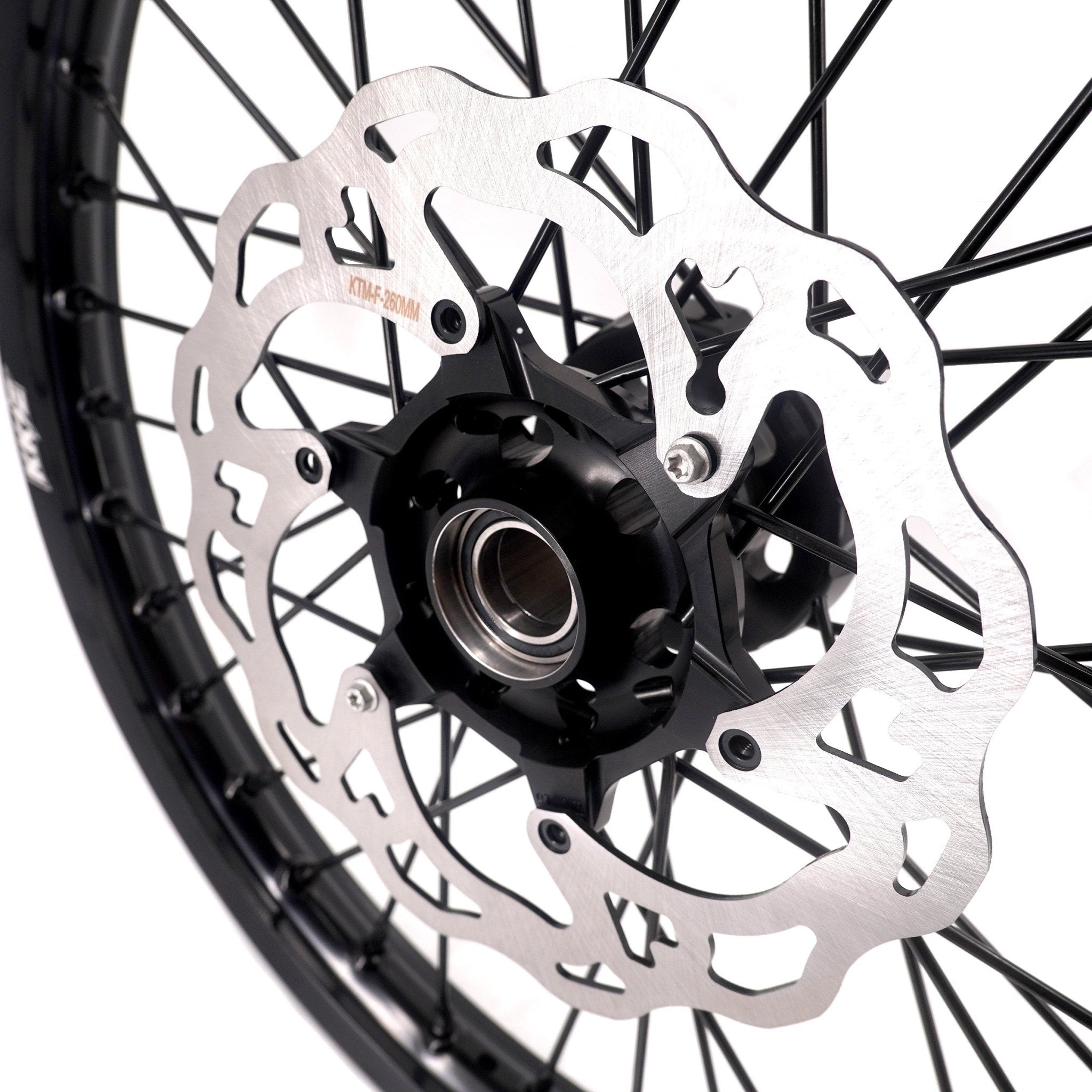 KKE Enduro 1.6*21" & 2.15*18" CNC Hub Electric Dirtbike Alloy Wheels Rims Fit STARK VARG MX EX All Black - Pinned Electric