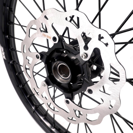 KKE Enduro 1.6*21" & 2.15*18" CNC Hub Electric Dirtbike Alloy Wheels Rims Fit STARK VARG MX EX All Black - Pinned Electric