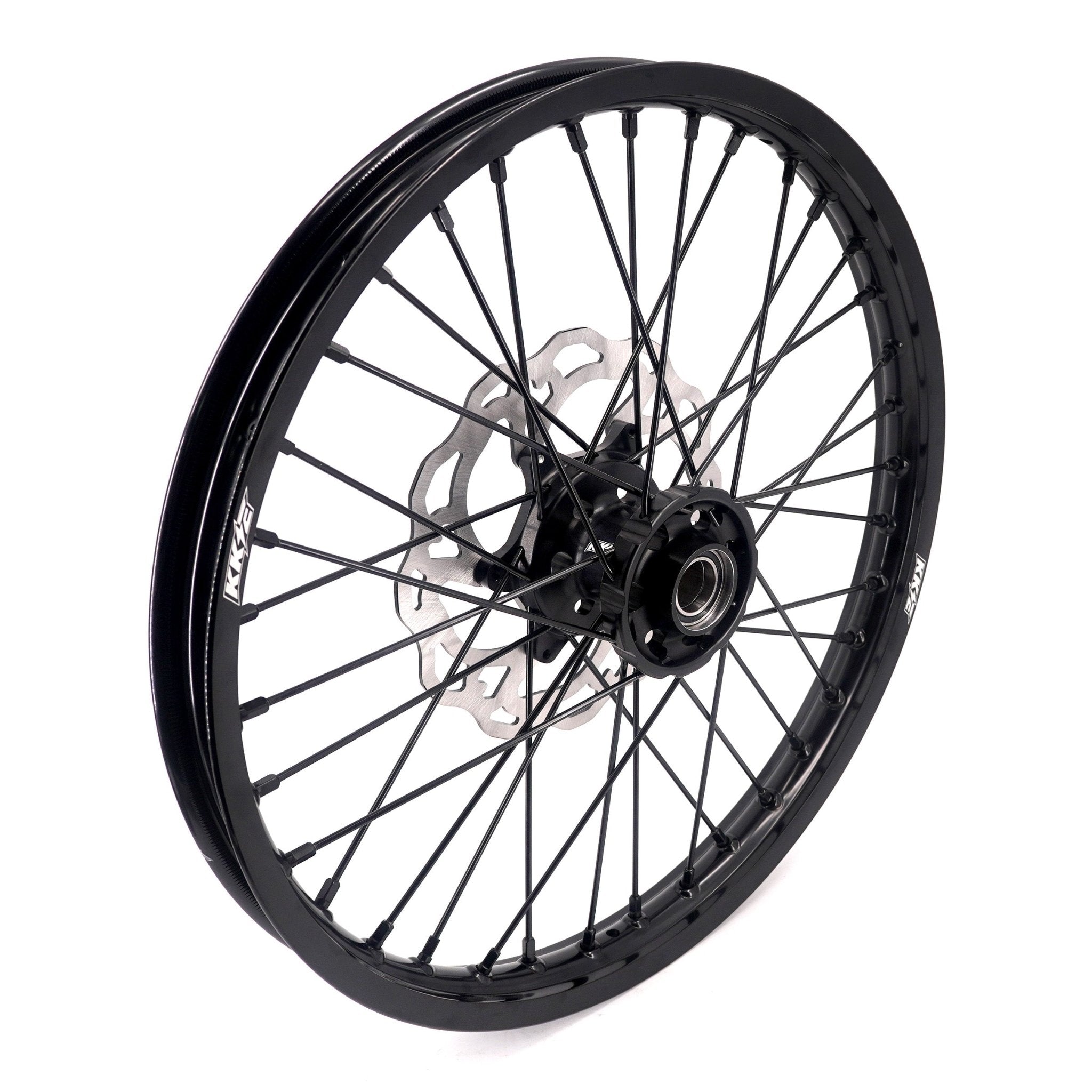 KKE Enduro 1.6*21" & 2.15*18" CNC Hub Electric Dirtbike Alloy Wheels Rims Fit STARK VARG MX EX All Black - Pinned Electric