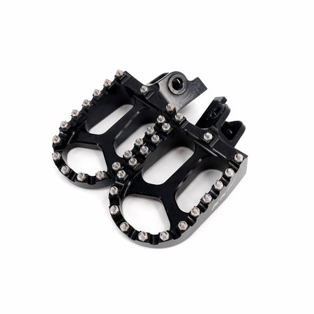 KKE Footpegs Billet Foot Rest For Rawrr Mantis, Mantis X, Red and Black (Collective) - Pinned Electric