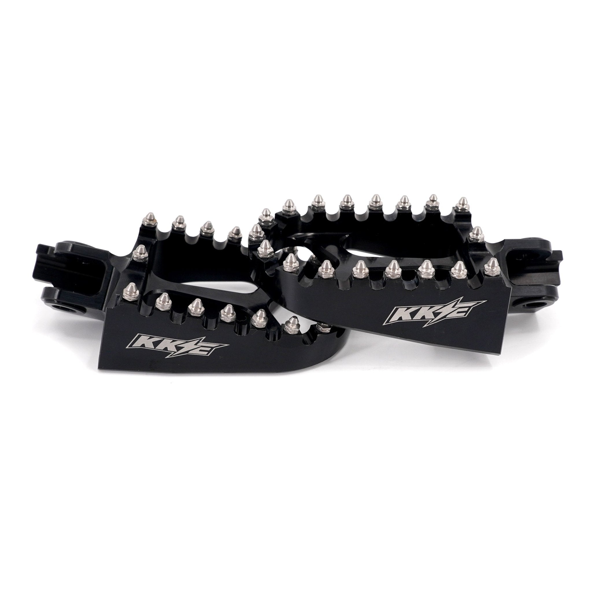 KKE Footpegs Billet Foot Rest For Rawrr Mantis, Mantis X, Red and Black (Collective) - Pinned Electric