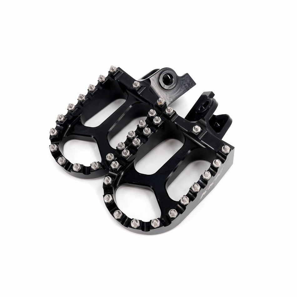 KKE Footpegs Billet Foot Rest For Rawrr Mantis, Mantis X, Red and Black (Collective) - Pinned Electric