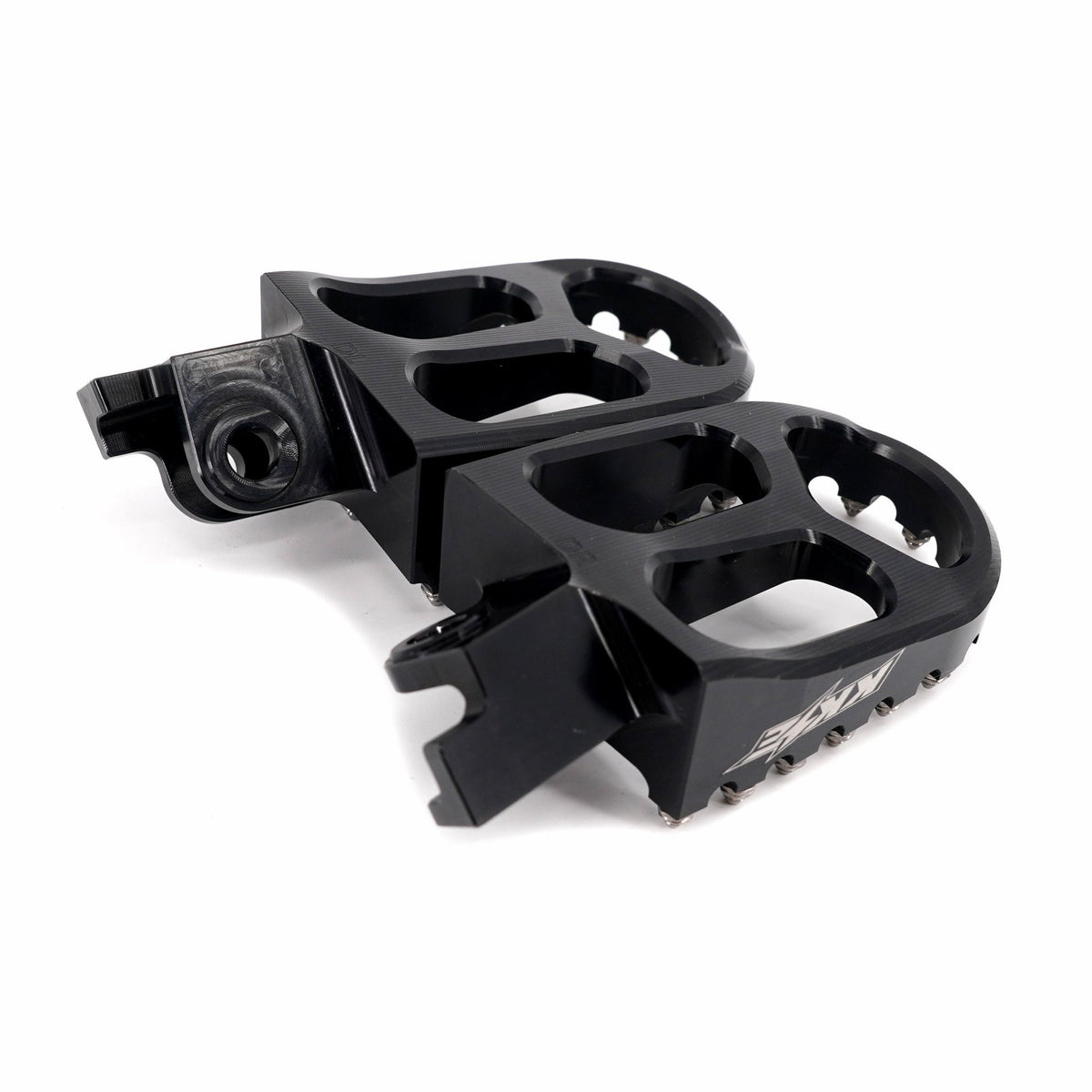 KKE Footpegs Billet Foot Rest For Rawrr Mantis, Mantis X, Red and Black (Collective) - Pinned Electric