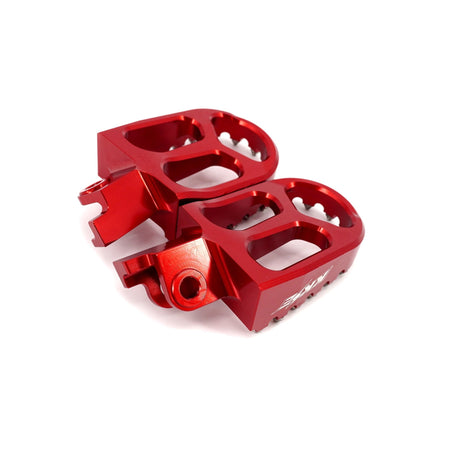 KKE Footpegs Billet Foot Rest For Rawrr Mantis, Mantis X, Red and Black (Collective) - Pinned Electric