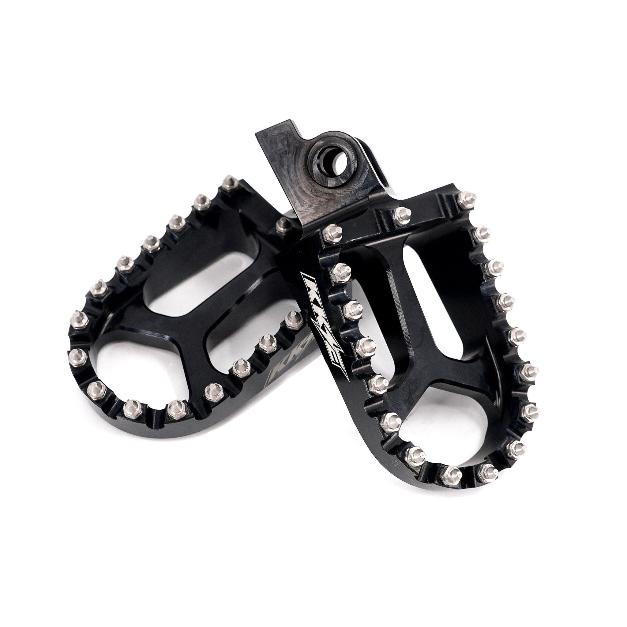 KKE Footpegs Billet Foot Rest For Rawrr Mantis, Mantis X, Red and Black (Collective) - Pinned Electric