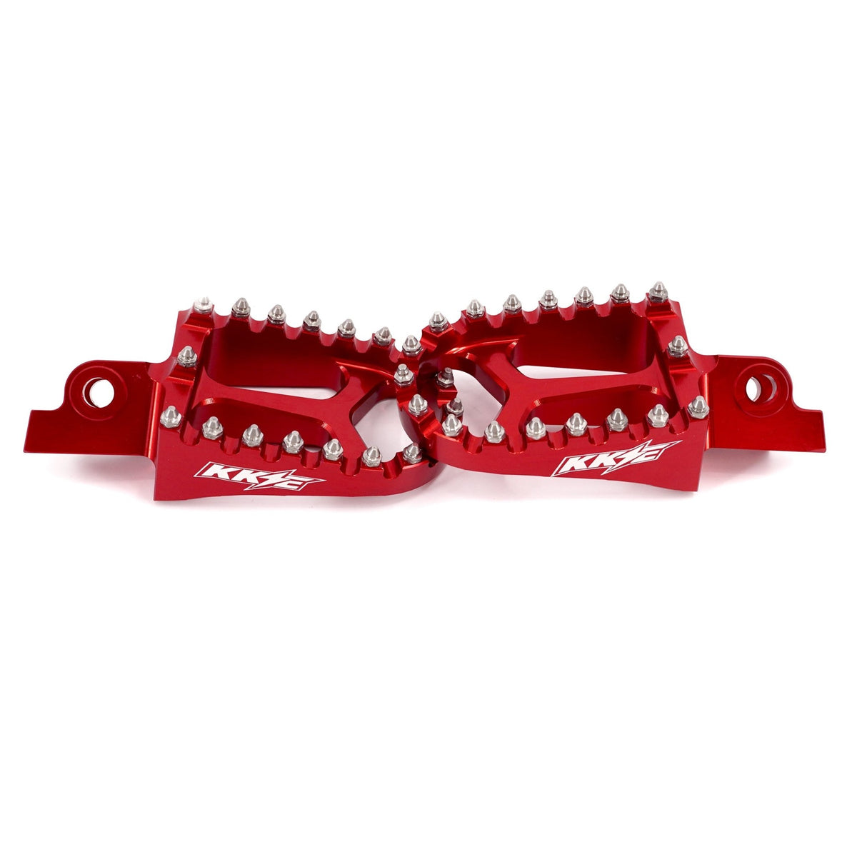KKE Footpegs Billet Foot Rest For Rawrr Mantis, Mantis X, Red and Black (Collective) - Pinned Electric