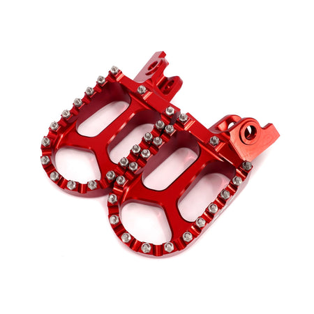 KKE Footpegs Billet Foot Rest For Rawrr Mantis, Mantis X, Red and Black (Collective) - Pinned Electric