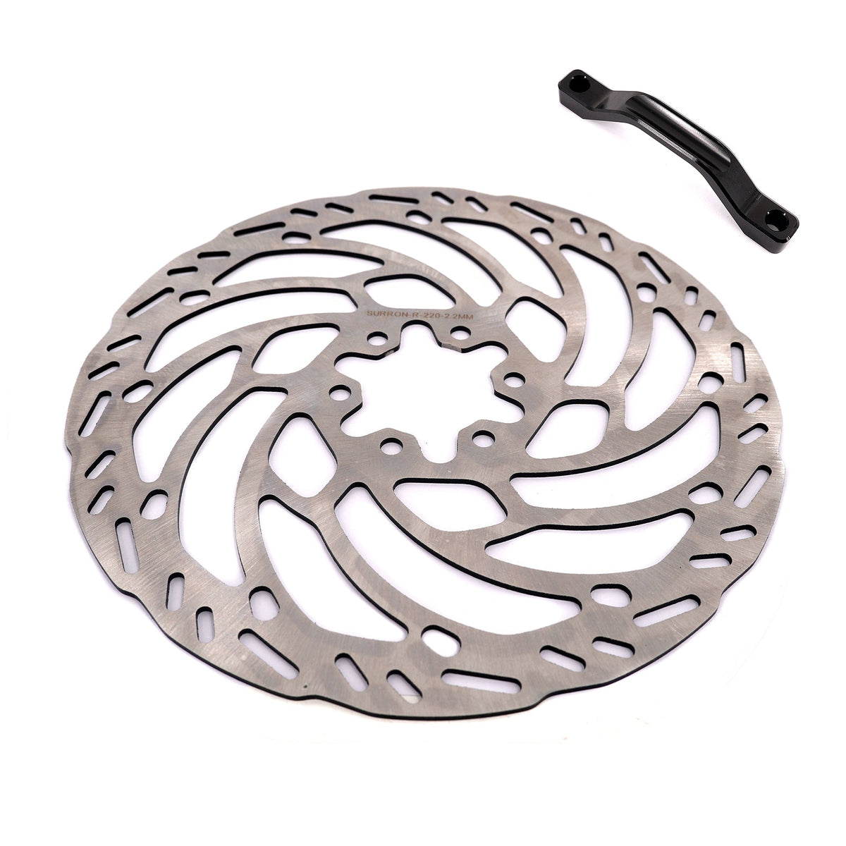 KKE Front 220MM Disc with Adapter For Surron Light Bee X, Segway X160/X260, E - Ride Pros SS, Talaria MX3 - Pinned Electric