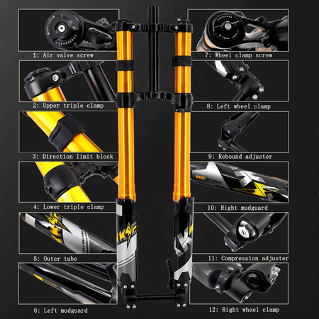 KKE Front Fork Suspension Fit SURRON Light Bee, E-Ride Pro-SS, Talaria Sting MX3/MX4/R (Collective) - Pinned Electric