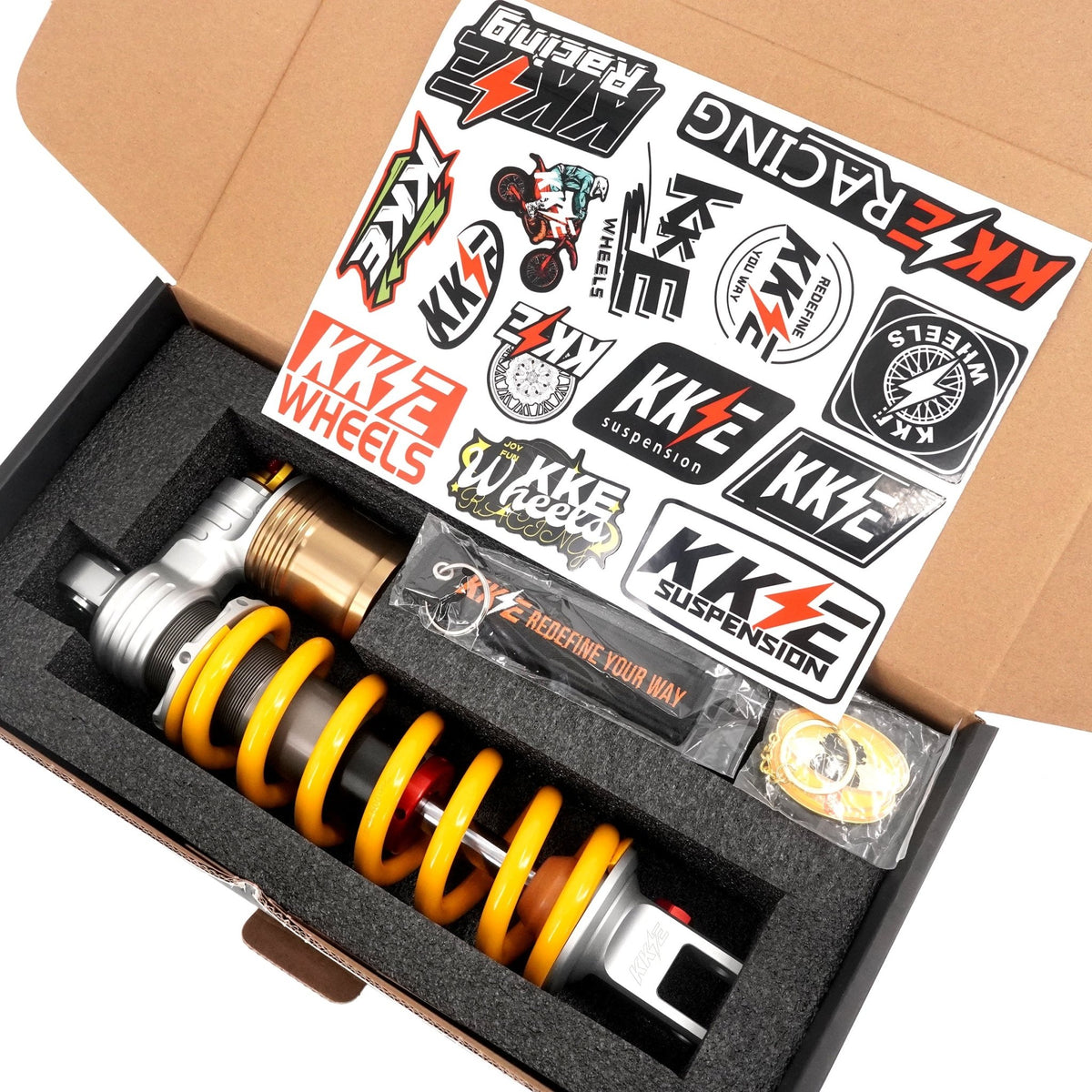 KKE Upgraded Rear Suspension Shock Spring Absorber for SurRon Ultra Bee Electric Dirt Bike in Different Color Available - Pinned Electric