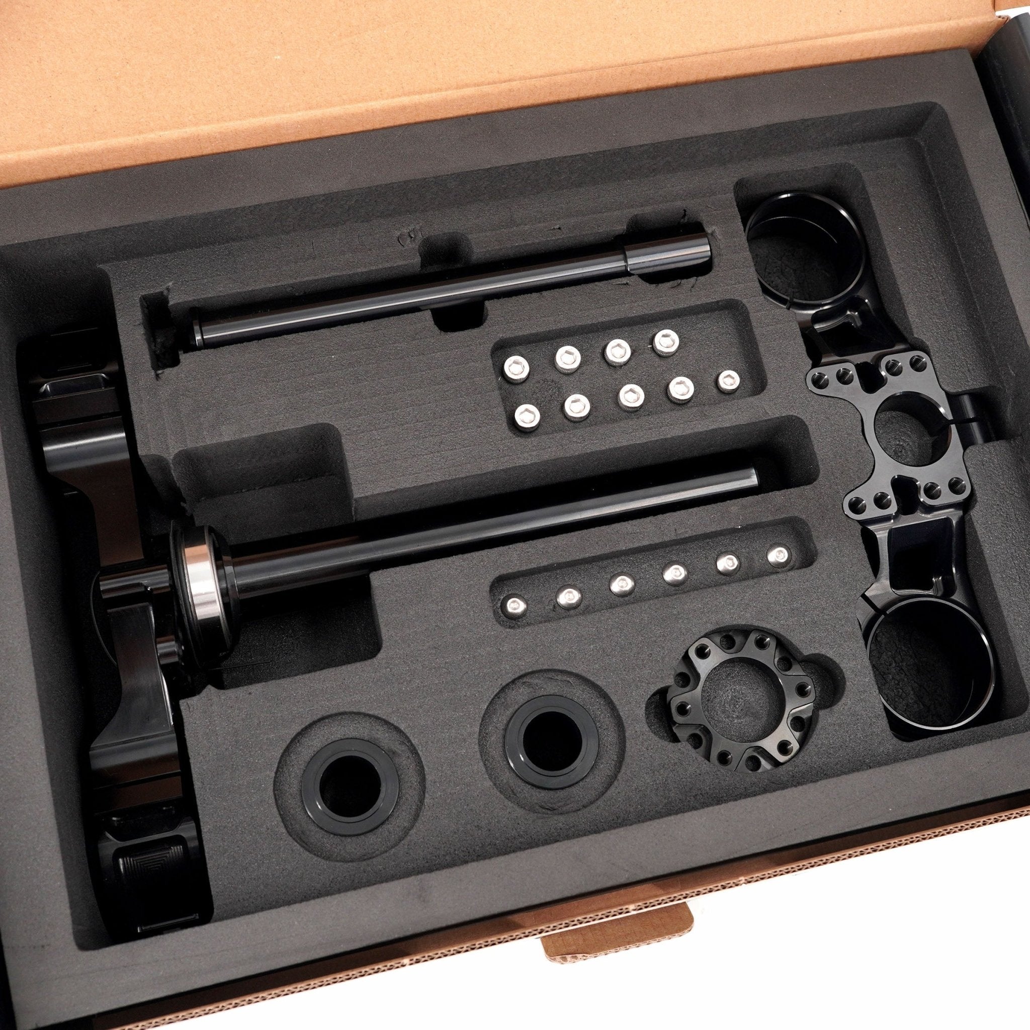 KKE Widen Drop Crown Triple Tree Clamp Kit For SurRon Light Bee, KKE 35MM Front Suspension Fork - Pinned Electric