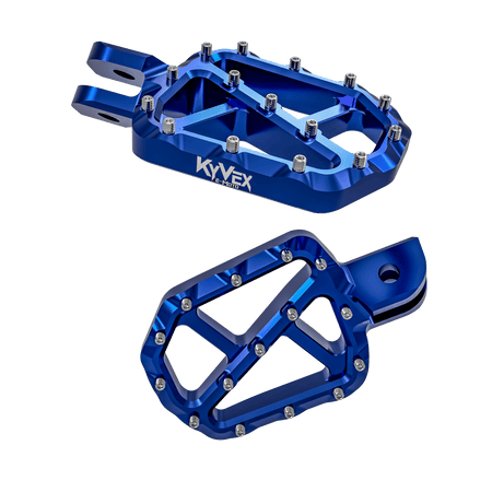 KyVex Billet Wide Foot Pegs - Pinned Electric