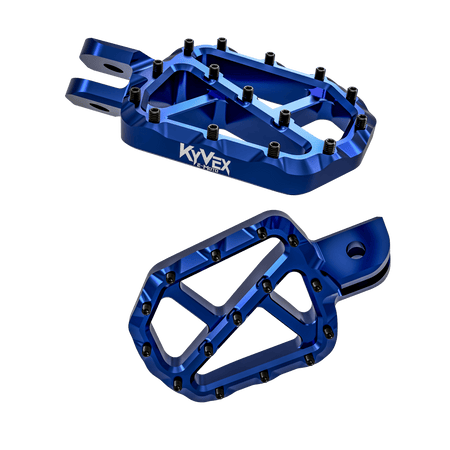 KyVex Billet Wide Foot Pegs - Pinned Electric