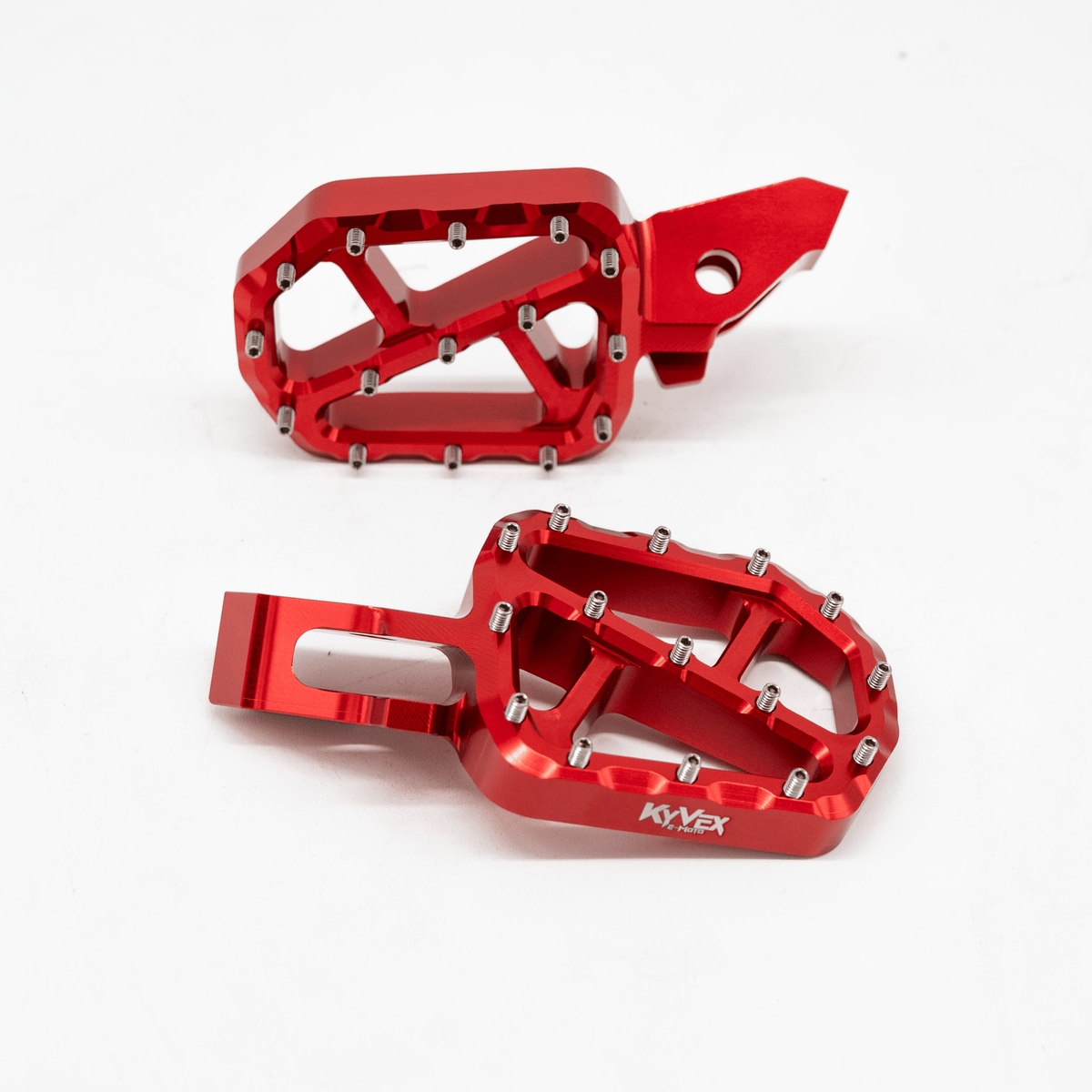 KyVex Billet Wide Foot Pegs - Ultra Bee Compatible - Pinned Electric