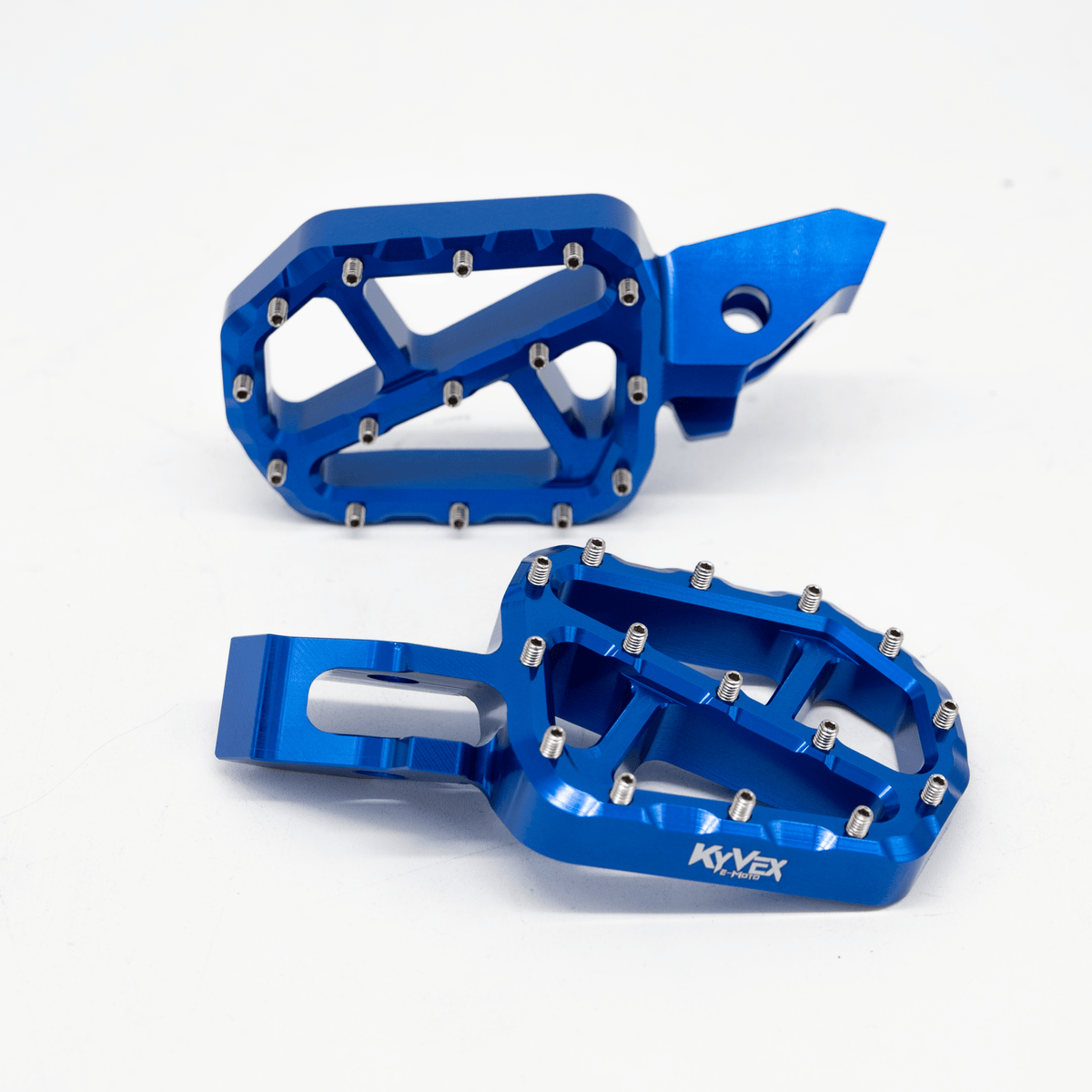 KyVex Billet Wide Foot Pegs - Ultra Bee Compatible - Pinned Electric