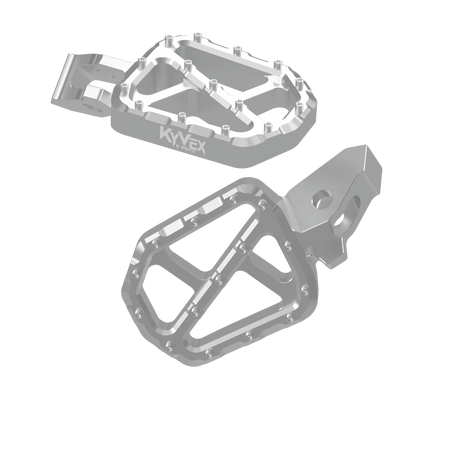 KyVex Billet Wide Foot Pegs - Ultra Bee Compatible - Pinned Electric