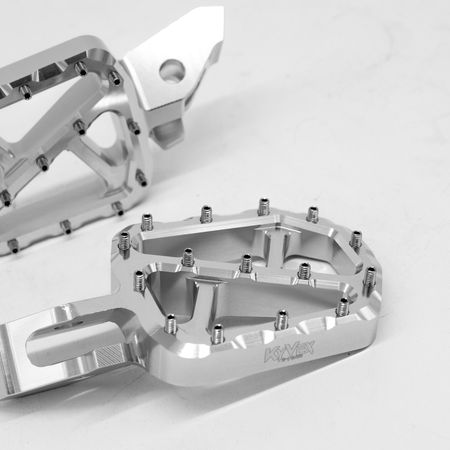 KyVex Billet Wide Foot Pegs - Ultra Bee Compatible - Pinned Electric