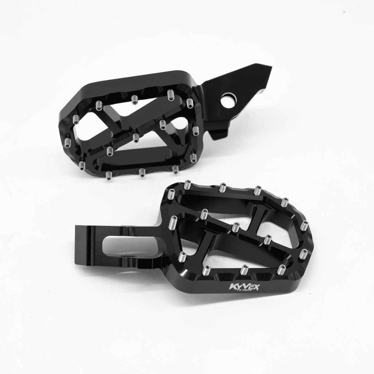 KyVex Billet Wide Foot Pegs - Ultra Bee Compatible - Pinned Electric