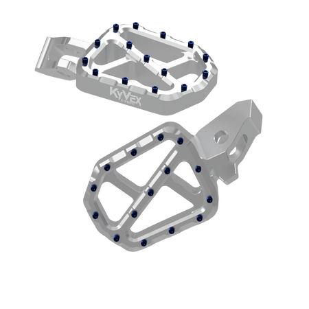 KyVex Billet Wide Foot Pegs - Ultra Bee Compatible - Pinned Electric