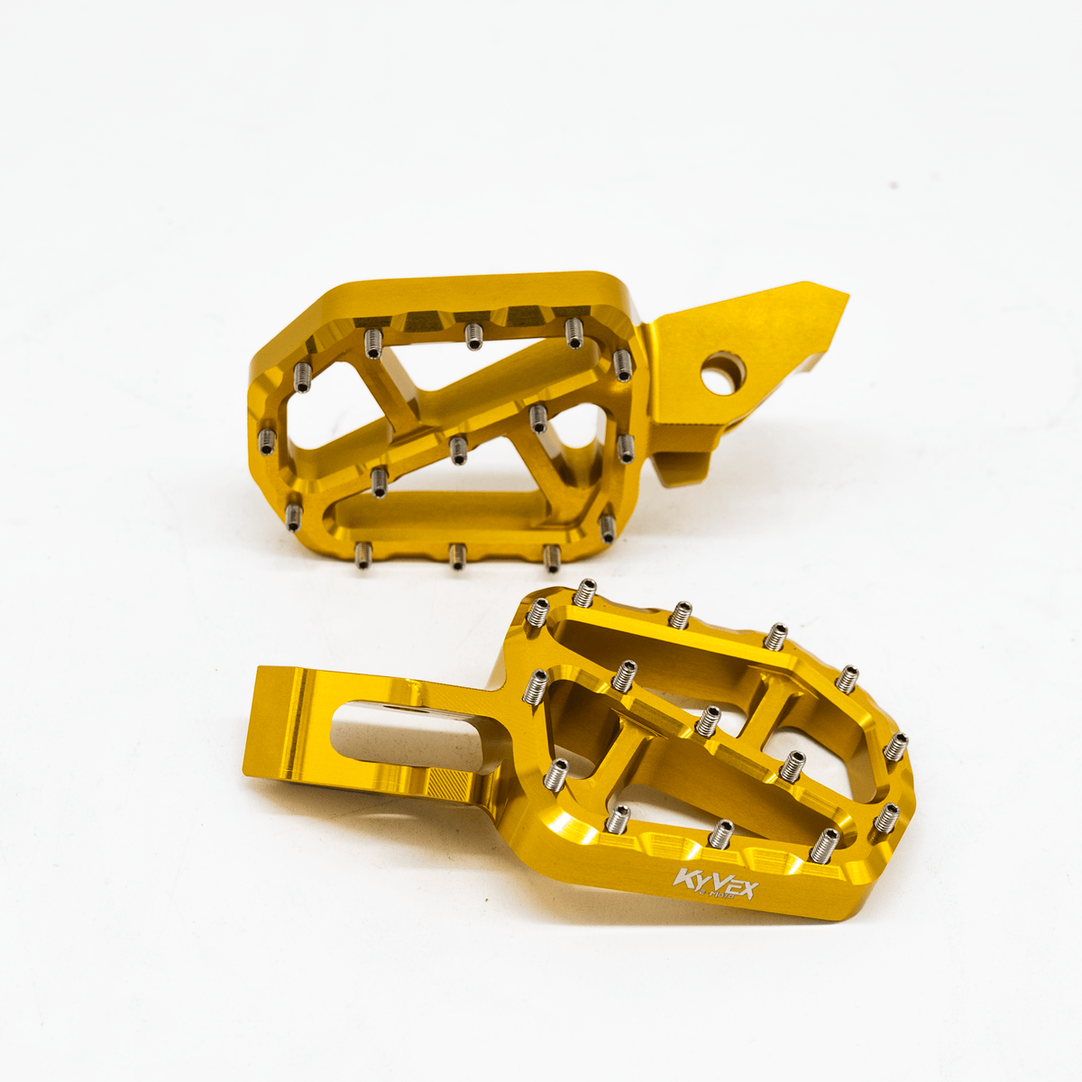 KyVex Billet Wide Foot Pegs - Ultra Bee Compatible - Pinned Electric