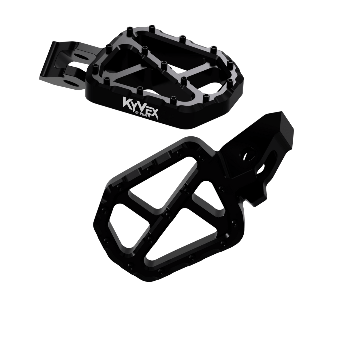 KyVex Billet Wide Foot Pegs - Ultra Bee Compatible - Pinned Electric