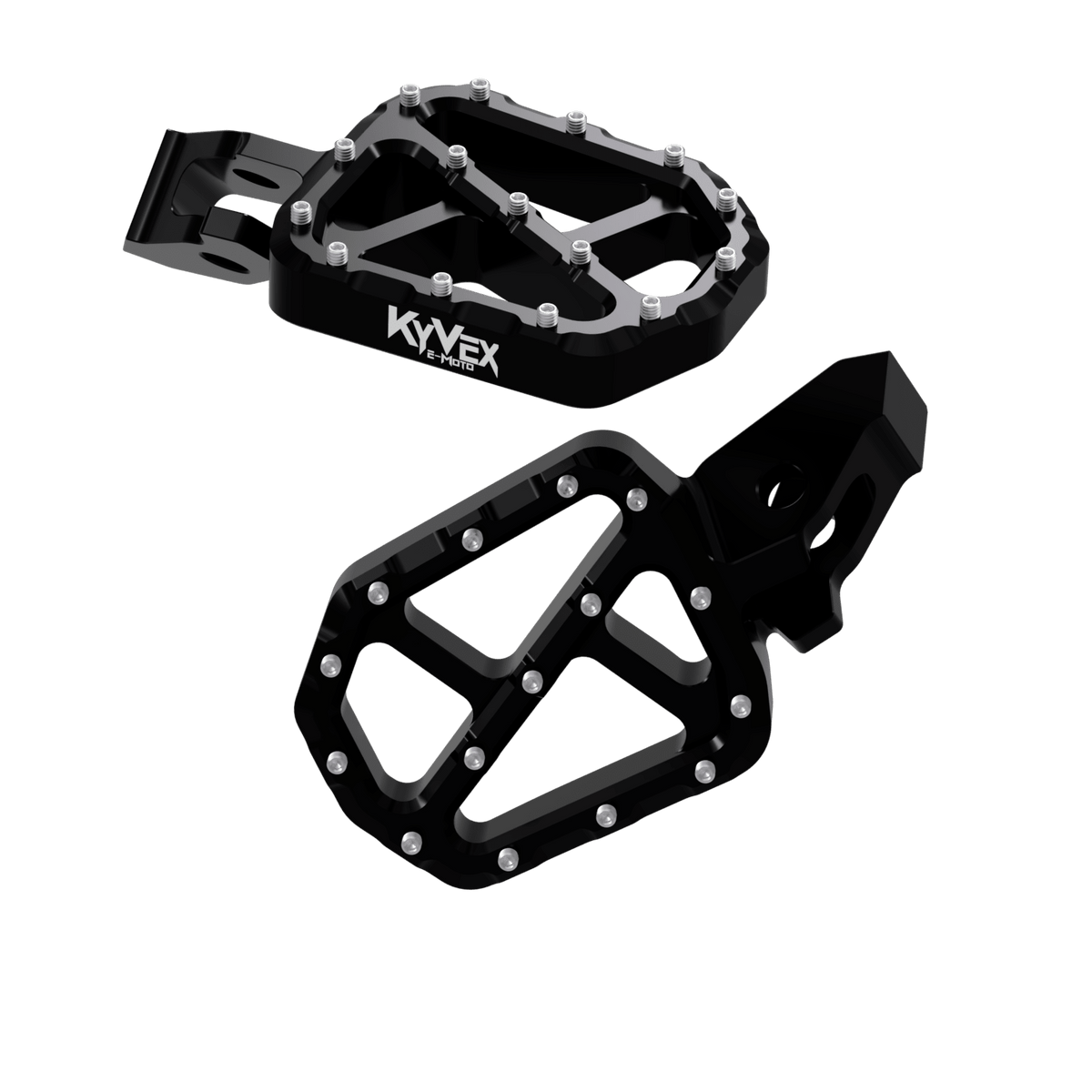 KyVex Billet Wide Foot Pegs - Ultra Bee Compatible - Pinned Electric